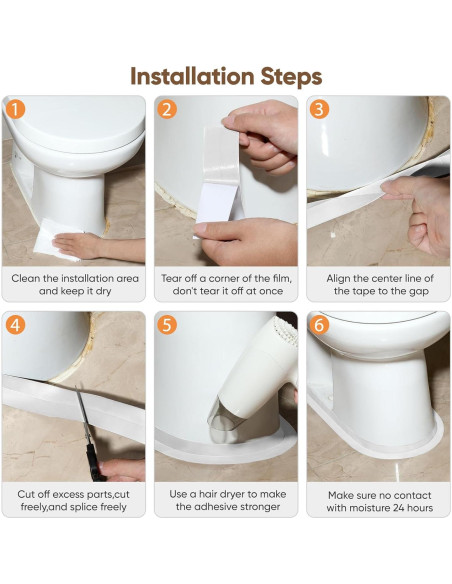 Cinta de Calafateo Autoadhesiva Blanca Effectlife 4 Rollos