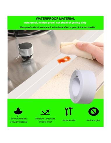 Cinta de Calafateo Autoadhesiva Impermeable AdhesiveX 3.05m