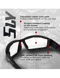 Gafas de sol de motocicleta Global Vision Sly con lentes ahumados 2