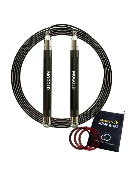 Cuerda de Velocidad MOGOLD 2-en-1 Ajustable para Boxeo y CrossFit