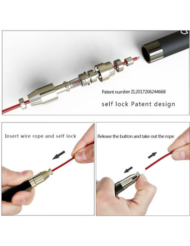 Cuerda de Velocidad MOGOLD 2-en-1 Ajustable para Boxeo y CrossFit