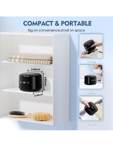 Limpiador Ultrasónico BRNMLD para Dentaduras y Joyería 45kHz