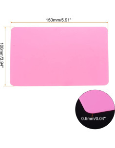 Alfombrillas de Silicona HARFINGTON 3pcs Rosa 15x10cm 2