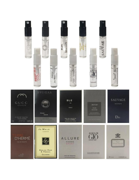 Conjunto de Muestras de Colonia para Hombres Sufeasdf 10 Piezas