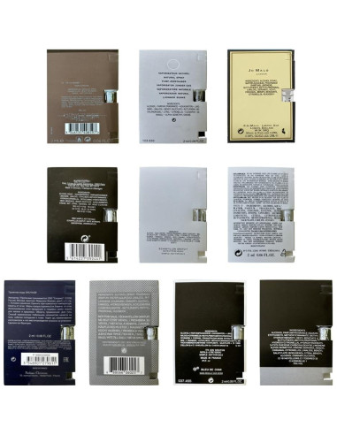 Conjunto de Muestras de Colonia para Hombres Sufeasdf 10 Piezas