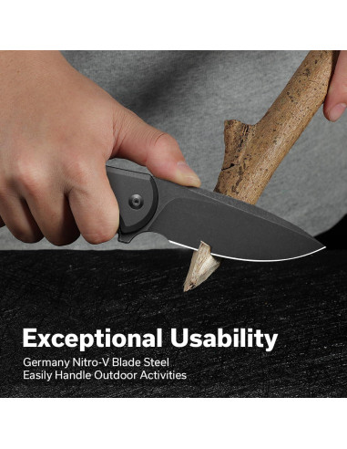 Cuchillo de Bolsillo CIVIVI Button Lock Praxis 9.06 cm Nitro-V