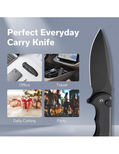 Cuchillo de Bolsillo CIVIVI Button Lock Praxis 9.06 cm Nitro-V