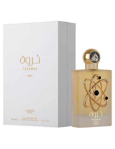 Eau de Parfum Unisex Lattafa Tharwah Gold 100 ml Floral Dulce
