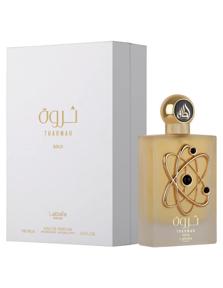 Eau de Parfum Unisex Lattafa Tharwah Gold 100 ml Floral Dulce