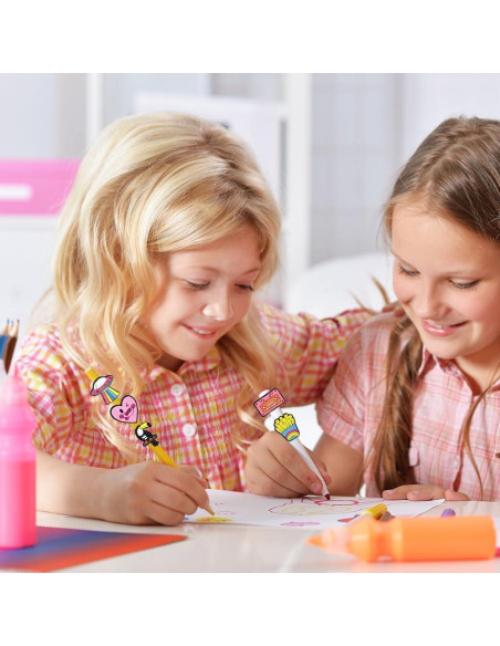 40 Adornos para Lápices Xuixi - Decoraciones Divertidas para Niños