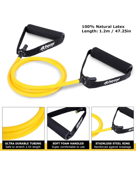 Bandas de Resistencia Atemi Sports con Mangos y Anclaje - 4 Niveles