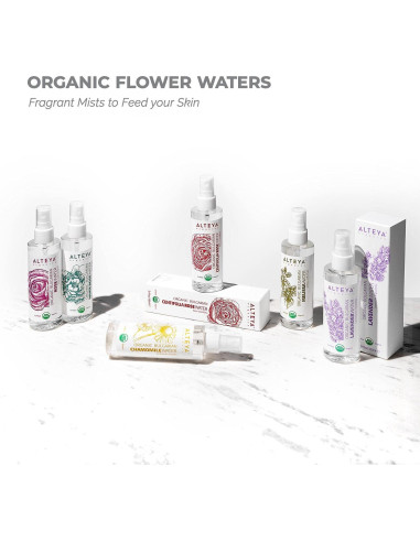Agua de Rosa Orgánica Alteya 100ml - Certificada USDA
