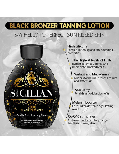 Loción Bronceadora El Siciliano 200X 382.7g - Bronceado Oscuro