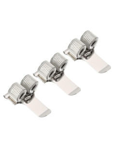 Portapenas metálico PATIKIL 3Pcs clips organizadores plata