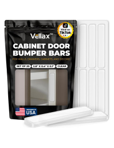 20 Tiras de Silicona Transparente Vellax 7.1 cm x 1 cm Antideslizantes