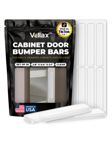 20 Tiras de Silicona Transparente Vellax 7.1 cm x 1 cm Antideslizantes