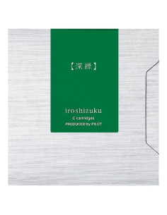 Cartuchos de Tinta Iroshizuku Shin-ryoku Verde Profundo 6 Piezas
