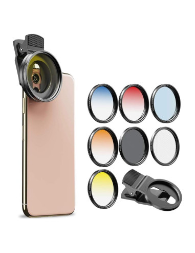 Kit de Lentes de Filtro Apexel 52mm para Cámara Smartphone