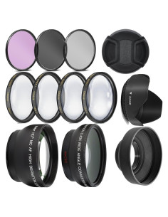 Kit de Lentes Ultra Deluxe para Nikon y Sony - 55mm