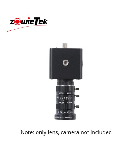 Lente Zoom 5-50mm 12MP C-Mount Zowietek para Raspberry Pi HQ