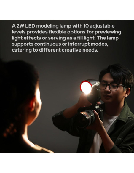 Flash Godox V100-N 100Ws TTL para cámaras Nikon - Pantalla Táctil