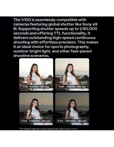 Flash Godox V100-N 100Ws TTL para cámaras Nikon - Pantalla Táctil