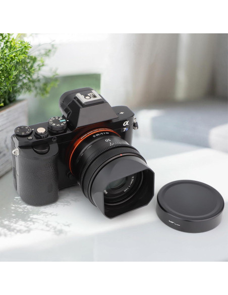 Capucha de Lente Metálica Cuadrada Haoge LH-S245N para Sony FE