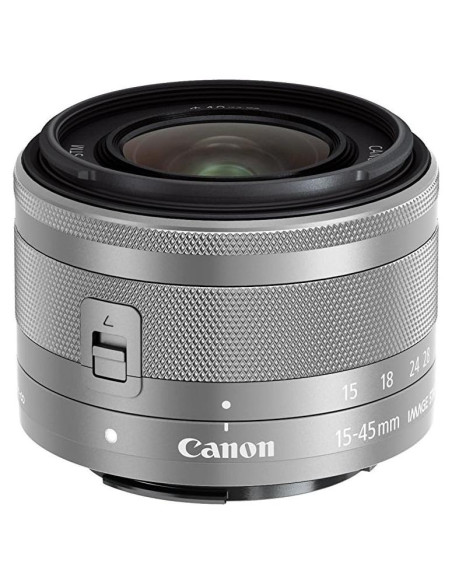 Lente Zoom Canon EF-M 15-45mm f/3.5-6.3 IS STM Plata