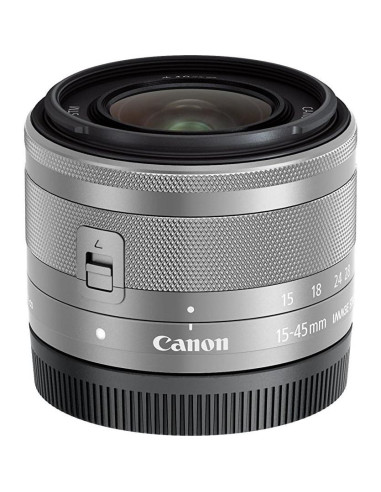 Lente Zoom Canon EF-M 15-45mm f/3.5-6.3 IS STM Plata