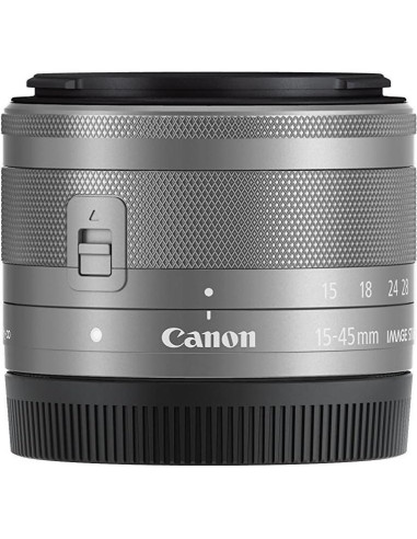 Lente Zoom Canon EF-M 15-45mm f/3.5-6.3 IS STM Plata