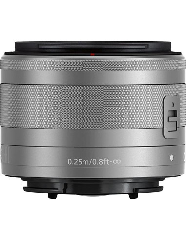 Lente Zoom Canon EF-M 15-45mm f/3.5-6.3 IS STM Plata