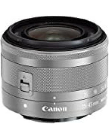 Lente Zoom Canon EF-M 15-45mm f/3.5-6.3 IS STM Plata