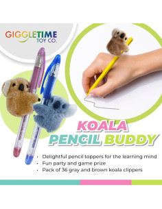 Adornos de Lápiz Koala Giggle Time - 36 Piezas 5.08 cm 2