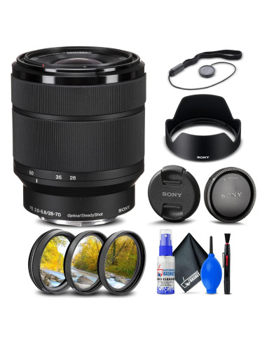 Lente Sony FE 28-70mm f/3.5-5.6 OSS + Kit de Filtros y Limpieza