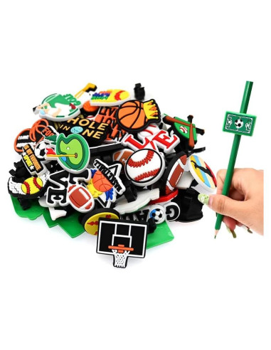 Toppers para Lápices y Bolígrafos XHAOYEAHX 60PCS Deportivos