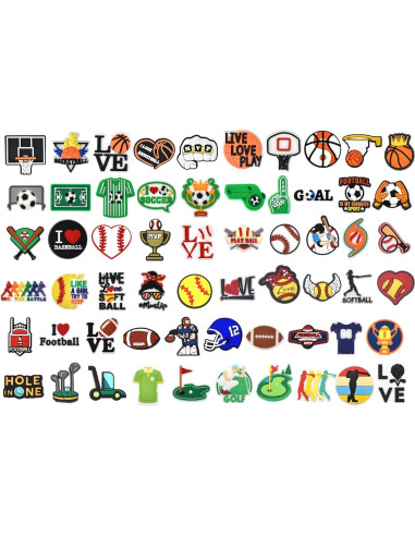 Toppers para Lápices y Bolígrafos XHAOYEAHX 60PCS Deportivos