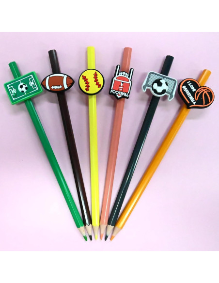 Toppers para Lápices y Bolígrafos XHAOYEAHX 60PCS Deportivos