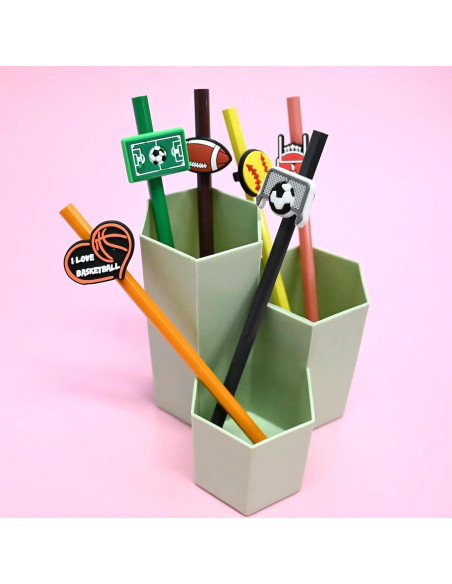 Toppers para Lápices y Bolígrafos XHAOYEAHX 60PCS Deportivos