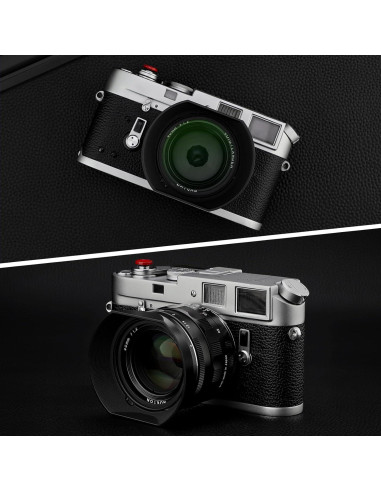 Capucha de lente cuadrada Haoge LH-VM35MB para Voigtlander 35mm 40mm 50mm