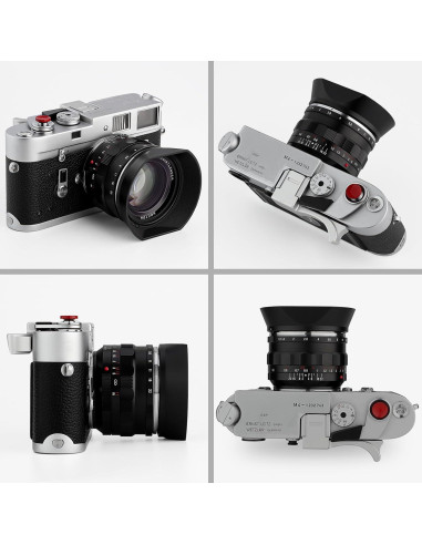 Capucha de lente cuadrada Haoge LH-VM35MB para Voigtlander 35mm 40mm 50mm