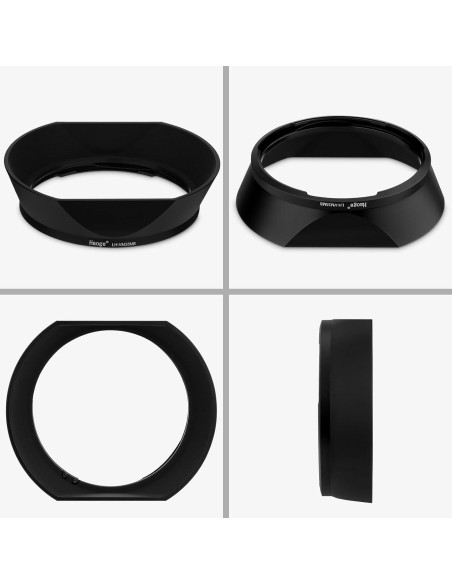 Capucha de lente cuadrada Haoge LH-VM35MB para Voigtlander 35mm 40mm 50mm