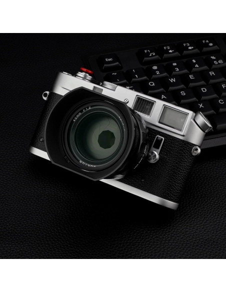 Capucha de lente cuadrada Haoge LH-VM35MB para Voigtlander 35mm 40mm 50mm