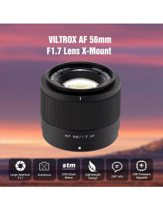 Lente VILTROX 56mm F1.7 Autofocus para Fujifilm X-Mount 2