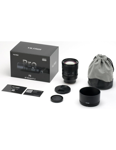 Lente VILTROX 85mm f/1.4 Pro FE para Sony - AF, Alta Nitidez