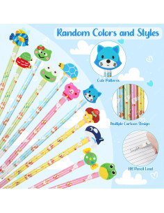 Lápices Lindos con Borradores Animales DIYASY - 50 Pcs 2