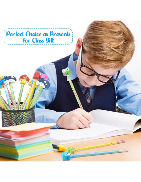 Lápices Lindos con Borradores Animales DIYASY - 50 Pcs