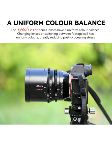 Lente Cine 85mm T2.0 7artisans para Nikon Z - Enfoque Manual