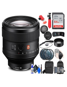 Lente Sony FE 85mm f/1.4 GM + Kit de Filtros y Accesorios
