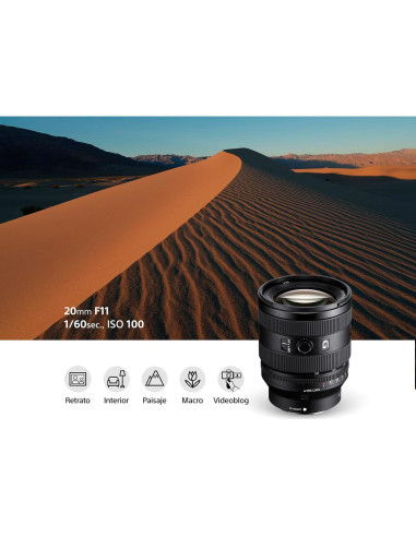 Lente Sony FE 20-70mm f/4 G para cámaras E - Zoom Ultra Gran Angular