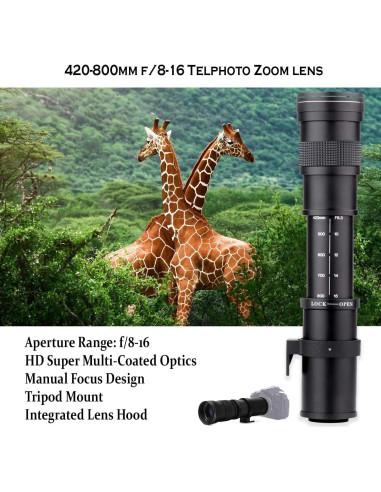 Cámara Sin Espejo Sony a6700 con Lentes 16-50mm y 55-210mm + Telefoto 420-800mm